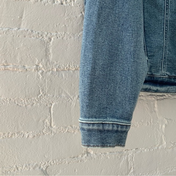 Free People Blue Distressed Jean Jacket - Picture 5 of 14